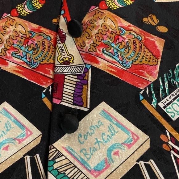 Nicole Miller Vintage 90s matchstick silk vest size medium - Picture 5 of 7